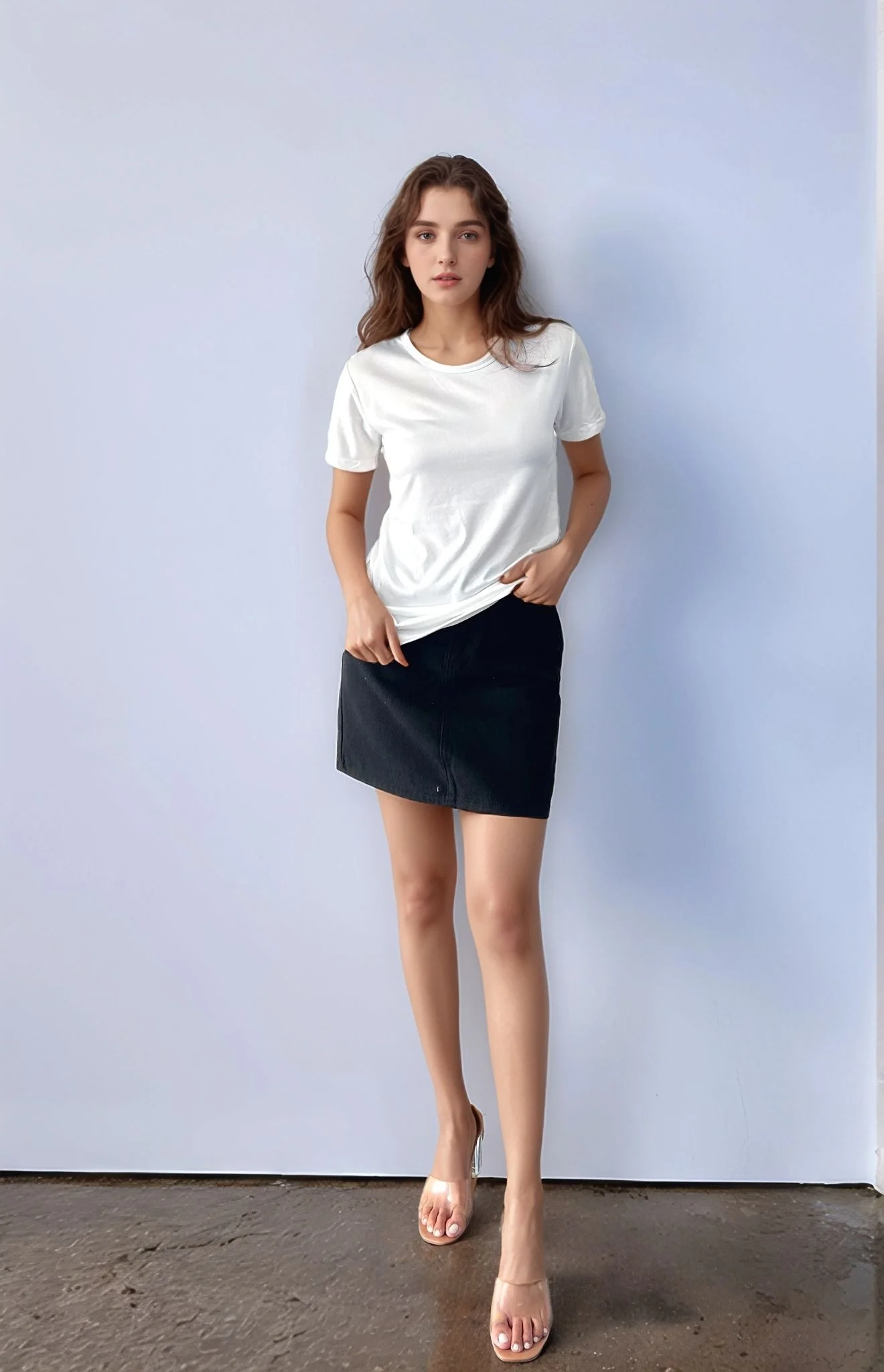 White Basic Over-Sized T-Shirt - Image 2