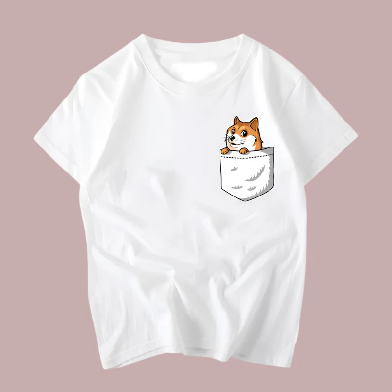 White Graphic Print T-shirt