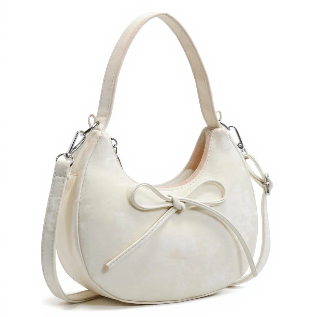 White Moon Lit Bow Cross Bag - Image 2
