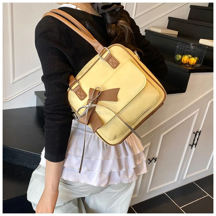 Yellow Bow Knot Handbag - Image 4